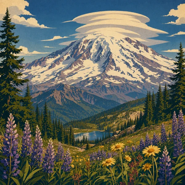 Mount Rainier National Park badge